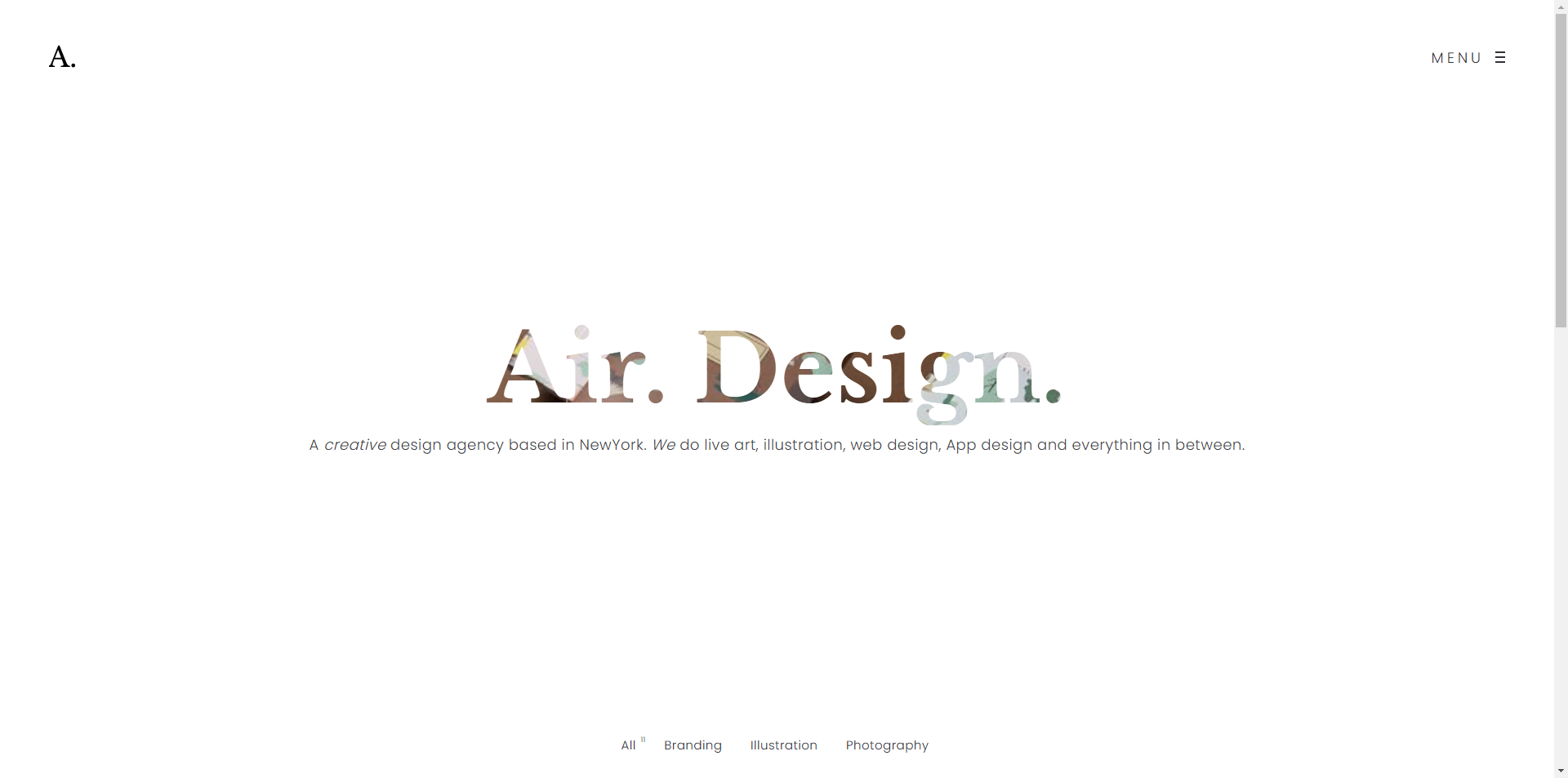 Air - Minimal Portfolio Template